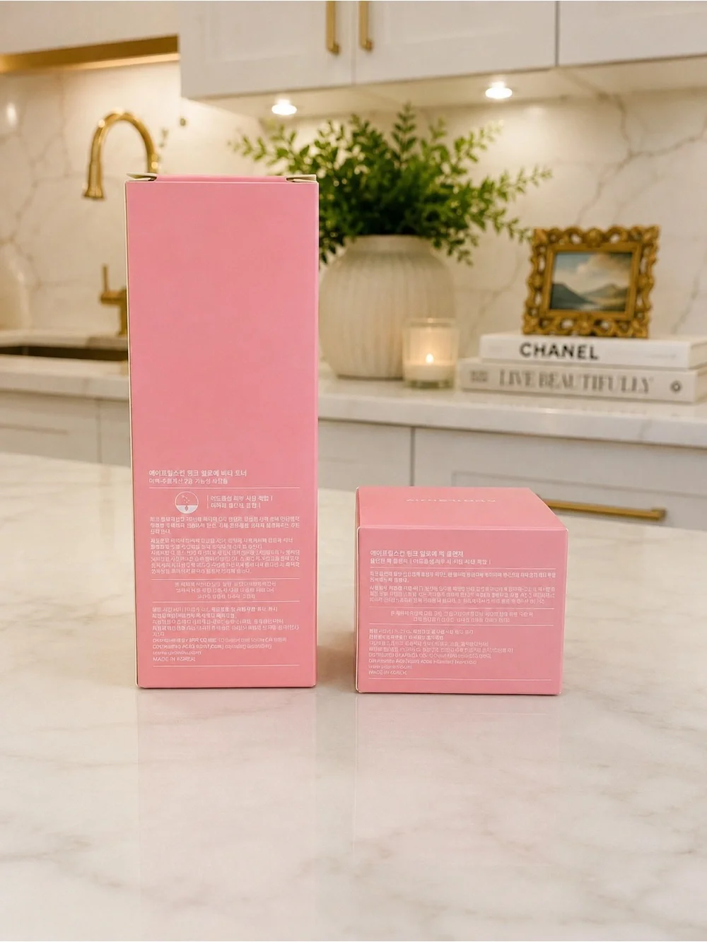 APRILSKIN Pink Aloe Toner + Cleanser Duo K-Beauty NEW
